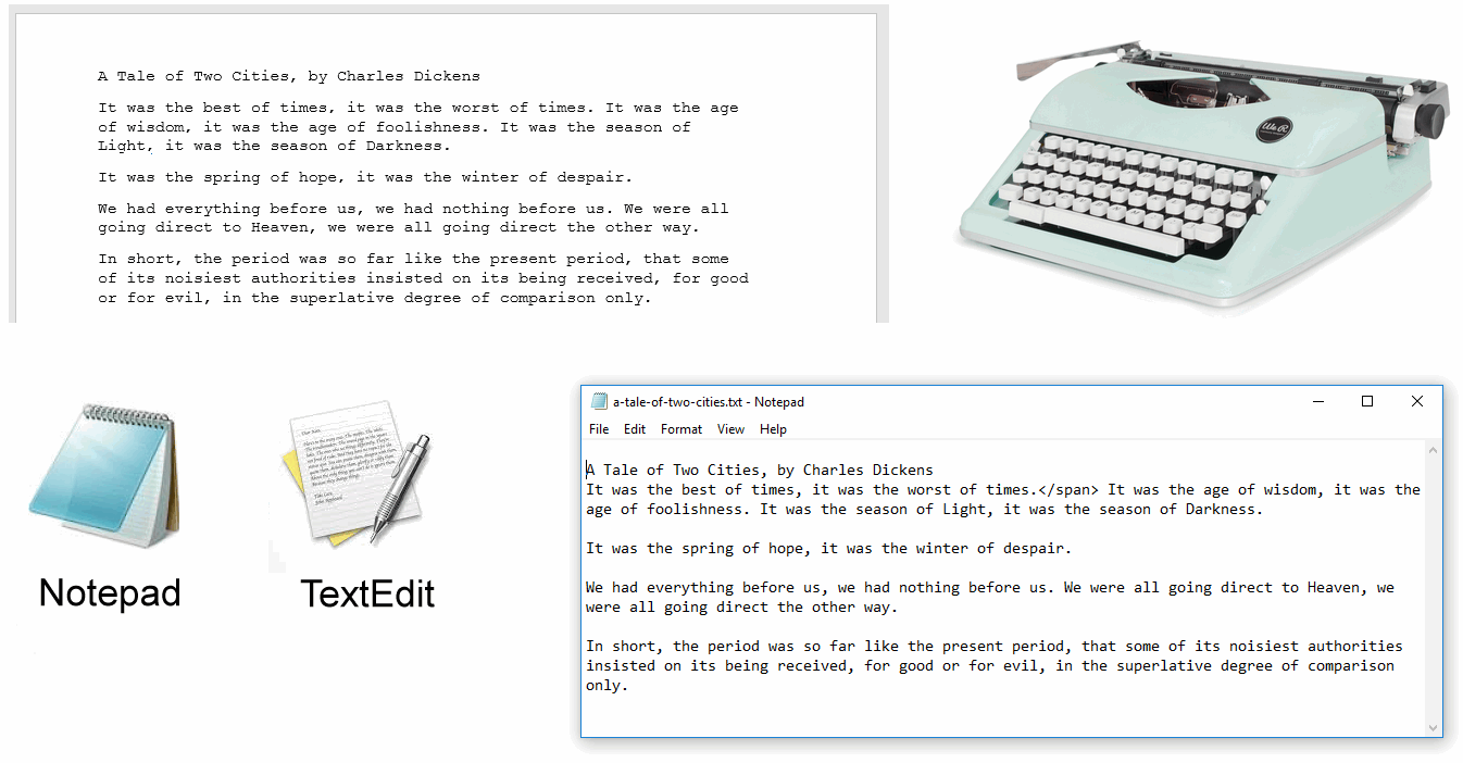 Text Files: Old and New